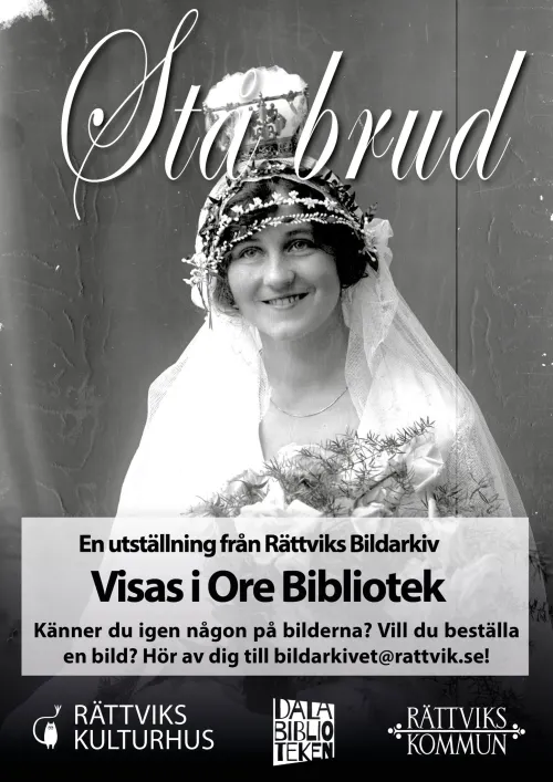 Utst&auml;llning &rdquo;St&aring; brud&rdquo; p&aring; Ore bibliotek